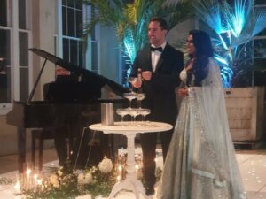 Grand Piano for Drinks Reception