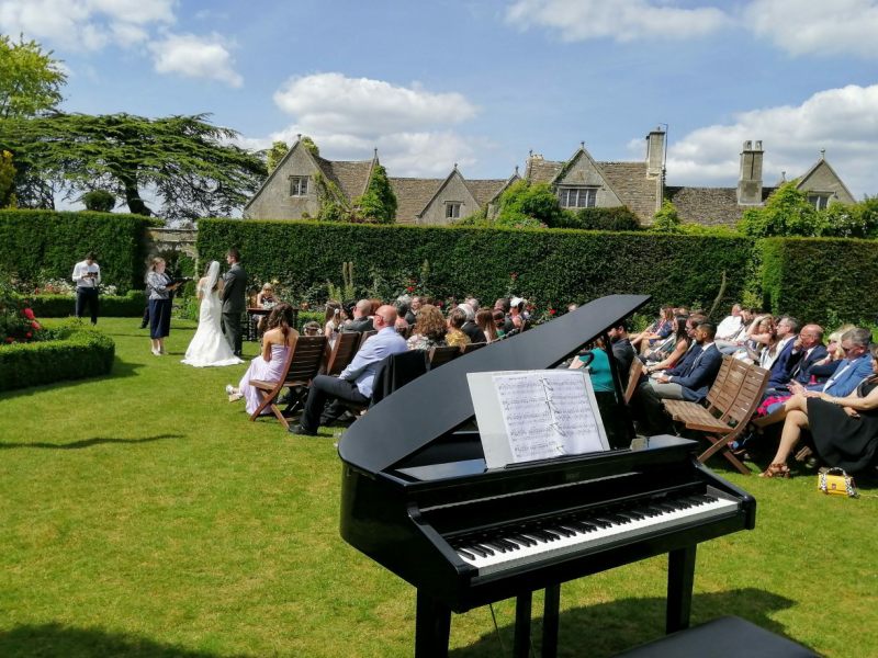 Grand Piano for Outdoor Wedding Ceremony